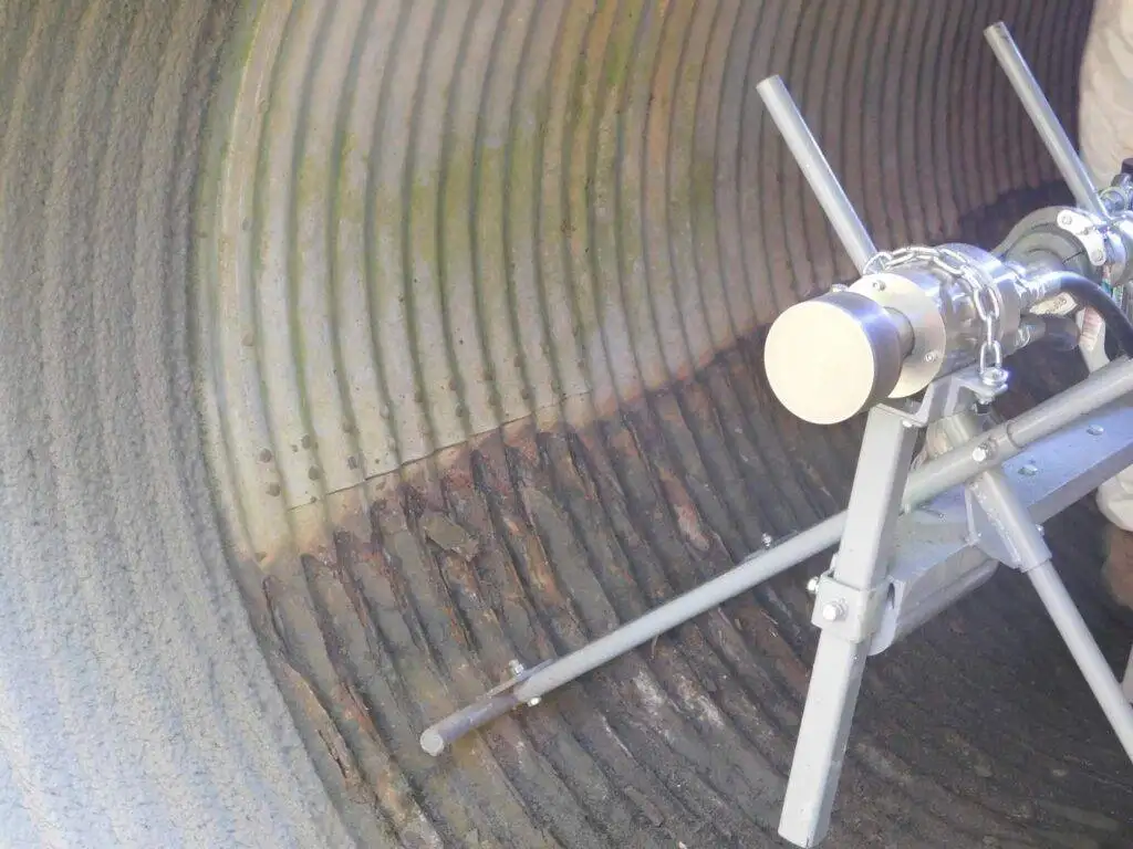 Spin casting can be used in galvanised steel culvers as well.